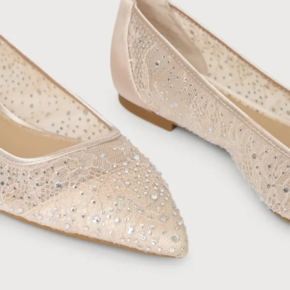 Jewel Badgley Mischka Julianna Flat - Champagne - Picture 2 of 8